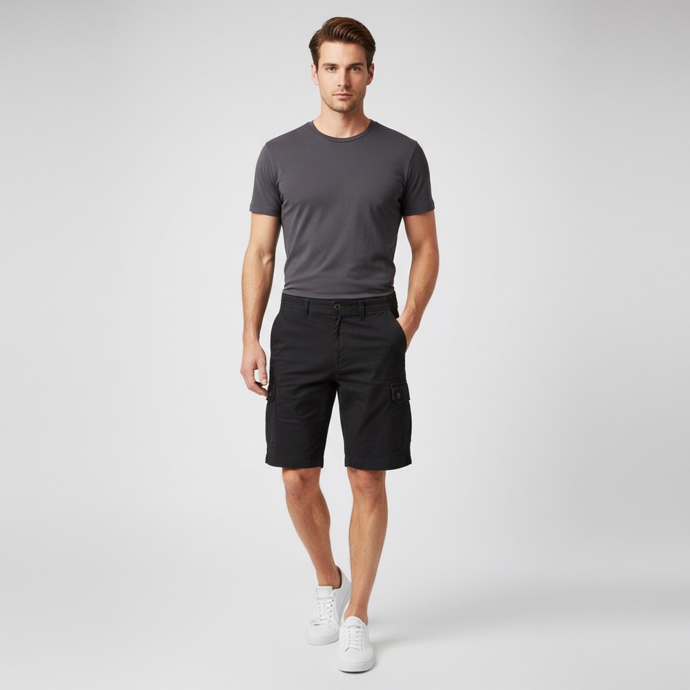 The Foundry - Men’s Black Cargo Shorts